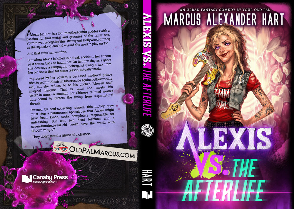 Paperback cover for "Alexis vs. the Afterlife."